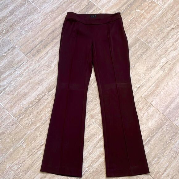 INC Brown stretch straight leg pants - size 4 - Picture 1 of 4